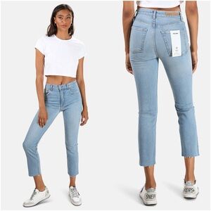 GRLFRND Reed Straight Leg Crop Jeans in Holding On